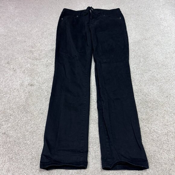 London Jean Pants Women’s Black Pockets Size 6 Short - Picture 1 of 11